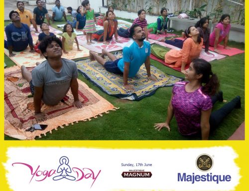 Yoga Day Celebrations at Majestique Magnum